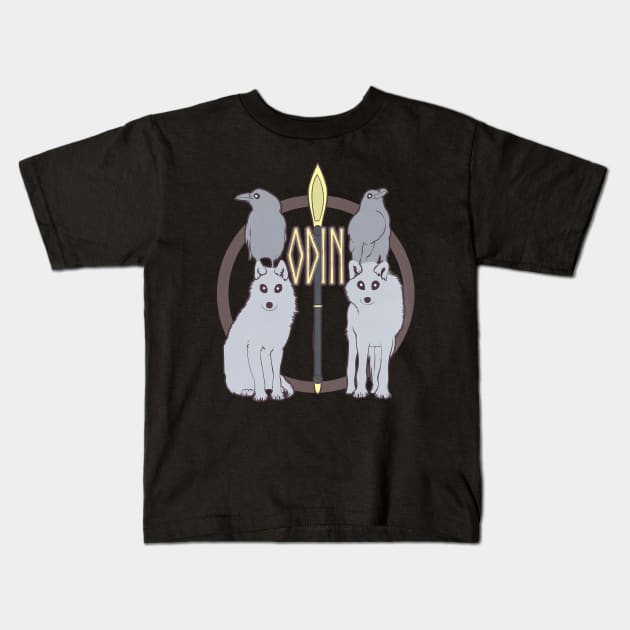 Odin Kids T-Shirt by Art by Angele G